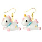 Fako Bijoux® - Oorbellen - Eenhoorn / Unicorn - Kunststof -, Verzenden, Nieuw
