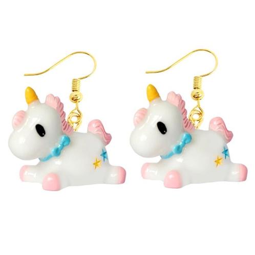 Fako Bijoux® - Oorbellen - Eenhoorn / Unicorn - Kunststof -, Sieraden, Tassen en Uiterlijk, Oorbellen, Verzenden
