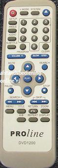 Afstandsbediening Pro line dvd1200, Audio, Tv en Foto, Afstandsbedieningen, Origineel, Nieuw, Ophalen of Verzenden
