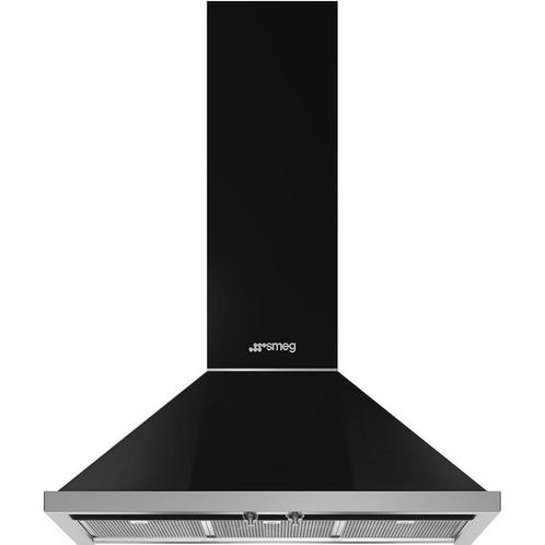 Smeg KPF9BL zwart afzuigkap, Witgoed en Apparatuur, Afzuigkappen, Vrijstaand, Wandschouwkap, Nieuw, Recirculatie, Verzenden