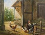 Samuel Koch (1912) - Hühnerstall, Antiek en Kunst, Kunst | Schilderijen | Klassiek