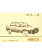 1983 ALFA ROMEO 33 INSTRUCTIEBOEKJE NEDERLANDS, Auto diversen, Handleidingen en Instructieboekjes