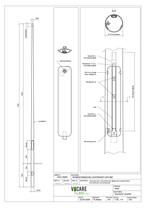6 meter stalen lichtmast inclusief 100W LED armatuur – C..., Nieuw