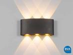 Online veiling: 6 x 6W LED ovaal Wandlamp zes licht zand