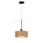 Bruck Cantara Hout Hanglamp LED, zwart/lampenkap eikenhout h, Huis en Inrichting, Lampen | Hanglampen, Verzenden, Nieuw