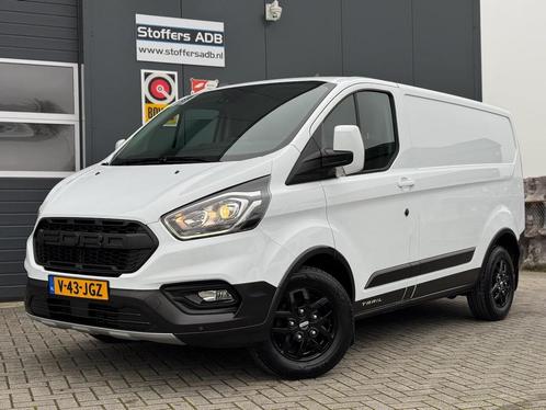 Ford Transit Custom 2.0 TDCI 130pk L1H1 Trail | Trekhaak | N, Auto's, Bestelauto's, Dealer onderhouden, Lease, Zwart, Handgeschakeld