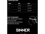 SINNER - Titan Visor - Mat Zwart - Unisex - Maat 61, Verzenden, Nieuw