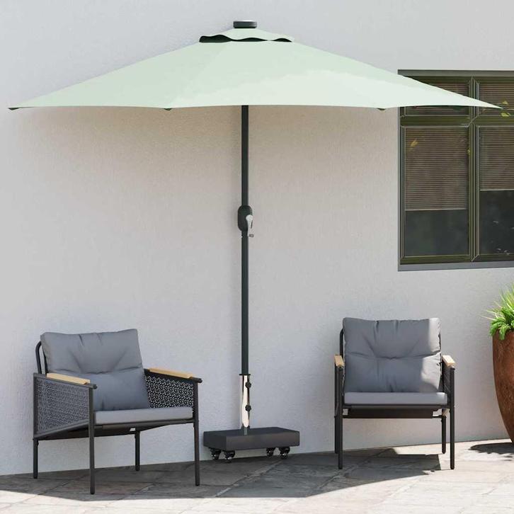 vidaXL Parasolvoet Zwart 45 x 25 x 45 cm Graniet en Staal, Tuin en Terras, Parasols, Parasolvoet, Nieuw, Minder dan 1 meter, Verzenden