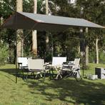 vidaXL Kampeerluifel waterdicht 400x294 cm grijs en oranje, Verzenden, Nieuw, Tot en met 2
