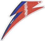 David Bowie - Flash - Patch officiële merchandise, Ophalen of Verzenden, Nieuw, Kleding