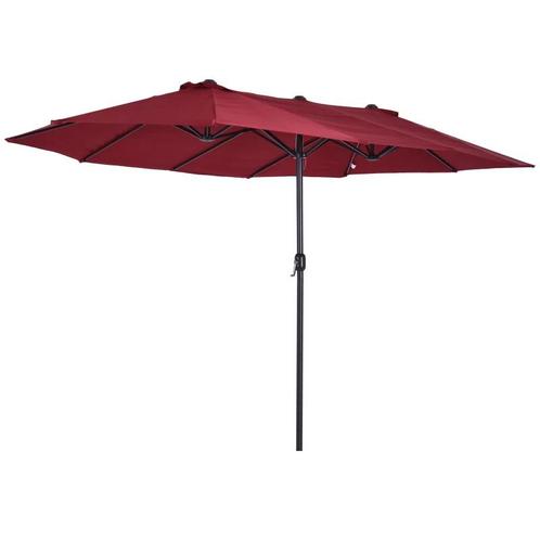 TRUUSK e Parasol, Tuinparasol, Marktparasol, Dubbele Parasol, Tuin en Terras, Parasols, Nieuw, Verzenden