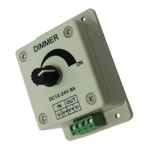 LED dimmer | PWM 12V/24V 8A | draaiknop | opbouw, Huis en Inrichting, Lampen | Overige, Nieuw, Verzenden
