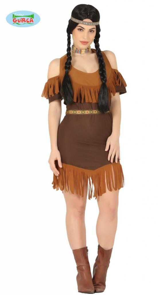 Akule Indianen Kostuum Vrouw, Kleding | Dames, Carnavalskleding en Feestkleding, Nieuw, Ophalen of Verzenden
