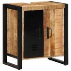 vidaXL Badkamerkast 55x35x60 cm Massief Ruw Mango, Verzenden, Nieuw