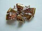 Broche - 18 karaat Geel goud - 1.90ct. tw. Diamant
