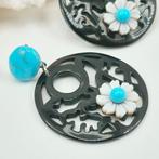 Turquoise - Zilver - Oorbellen - Amerikaanse tujcheese, Verzamelen, Mineralen en Fossielen