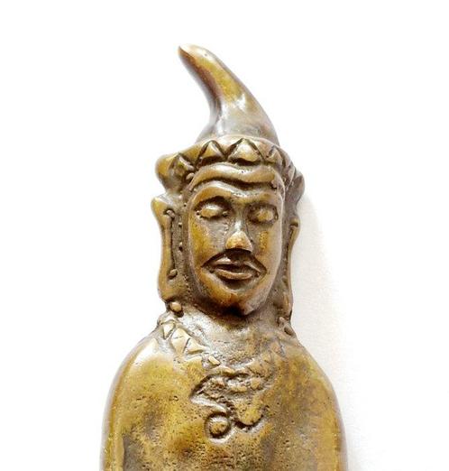 Oud Indo-Chinees / Gouden Driehoek Brons Bergstammen Reizend, Antiek en Kunst, Antiek | Overige Antiek