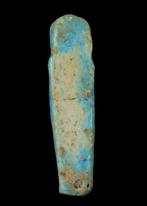 Oude Egypte, late periode lichtblauwe faience Shabti (Zonder, Antiek en Kunst