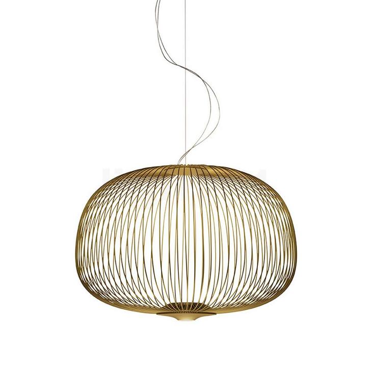 Foscarini Spokes 3 Sospensione LED, goud - MyLight, Huis en Inrichting, Lampen | Hanglampen, Nieuw, Verzenden