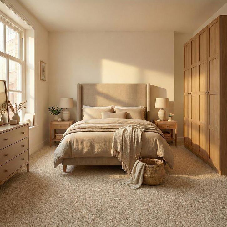 SALE!! - Tapijttegel Prime Frisé Naturel, Huis en Inrichting, Stoffering | Vloerbedekking, Nieuw, Ophalen of Verzenden