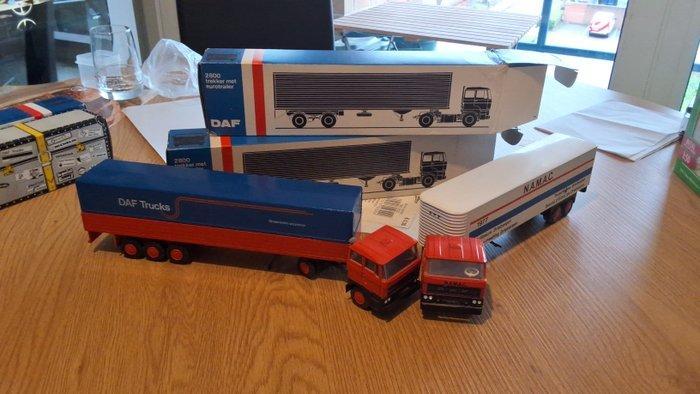 Lion Car 1:50 - Model vrachtwagen (2) - twee maal DAF 2800, Hobby en Vrije tijd, Modelauto's | 1:5 tot 1:12
