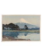 Verfijnd gemengd linnen - 70x103 cm - Ukiyo-e-werk van