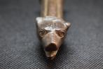 Oud-Romeins Brons Oud Romeins Patera handvat met wolf, Antiek en Kunst
