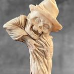 Snijwerk, NO RESERVE PRICE - Stunning Magician Skull carving, Antiek en Kunst