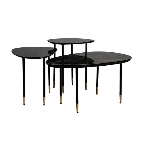 *WOONWINKEL* Dutchbone Phyllis Salontafel Set Organische Vor, Huis en Inrichting, Tafels | Salontafels, Nieuw, Verzenden