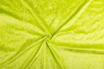 Velvet stof limoen stof - 10m rol - Polyester stof, Hobby en Vrije tijd, Stoffen en Lappen, 200 cm of meer, Nieuw, Polyester, 120 cm of meer