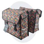 Voltano Dubbele Fietstas Floral Fiesta, Fietsen en Brommers, Fietsaccessoires | Fietstassen, Verzenden, Nieuw