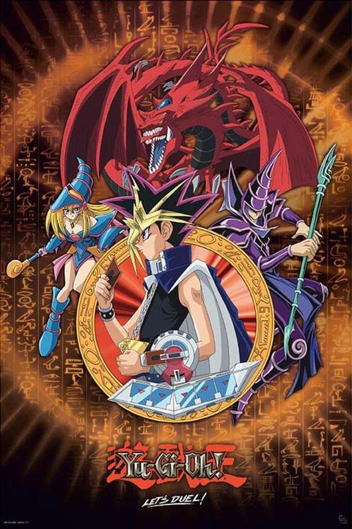 Poster Yu-Gi-Oh! Yugi Slifer And Magician 61x91,5cm, Verzamelen, Posters, Nieuw, A1 t/m A3, Verzenden