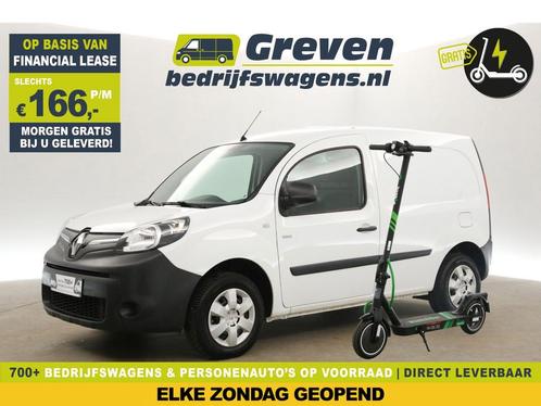 Renault Kangoo Z.E. Huur Accu GRATIS E-Step AUT Airco €166pm, Auto's, Bestelauto's, Automaat, Elektrisch, Wit, Renault, Verzenden