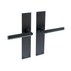 Zwarte Deurklink Jura schild 250x55x2mm blind, Ophalen of Verzenden, Nieuw, Rvs, Klink of Kruk