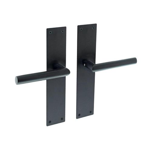 Zwarte Deurklink Jura schild 250x55x2mm blind, Doe-het-zelf en Verbouw, Hang- en Sluitwerk, Klink of Kruk, Nieuw, Rvs, Ophalen of Verzenden