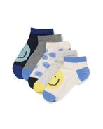 HEMA Kinder enkelsokken gezichtjes - 5 paar beige, Verzenden, Nieuw