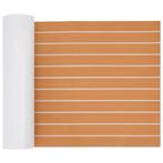 vidaXL Bootvloer Bruin en wit 240 x 60 cm EVA-schuim, Verzenden, Nieuw