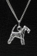 Zilveren Welsh terrier met lange staart ketting hanger - ..., Verzenden, Nieuw