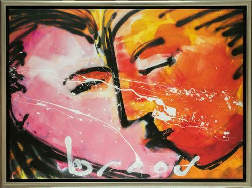 Herman Brood | Giclée: The Kiss,  Afmeting: 80cm x 110cm, Antiek en Kunst, Kunst | Overige Kunst, Ophalen of Verzenden