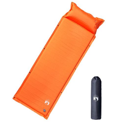 vidaXL Kampeermatras met kussen zelfopblazend 1-persoons, Caravans en Kamperen, Slaapzakken, Nieuw, Verzenden