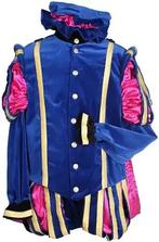 Piet fluweel luxe met cape Malaga Blauw/Roze — M, Diversen, Sinterklaas, Ophalen of Verzenden, Nieuw