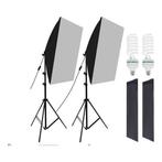 Softbox Studiolamp Set van 2 - Fotografie Lampen met Statief, Audio, Tv en Foto, Fotografie | Fotostudio en Toebehoren, Ophalen of Verzenden