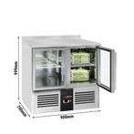 GGM Gastro | Koelwerkbank PREMIUM - 900x700mm - 2 glazen |, Zakelijke goederen, Horeca | Keukenapparatuur, Verzenden, Nieuw in verpakking