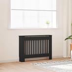 vidaXL Radiatorafdekking 2 pcs Zwart 112 x 19 x 81.5 cm, Doe-het-zelf en Verbouw, Verwarming en Radiatoren, Verzenden, Nieuw