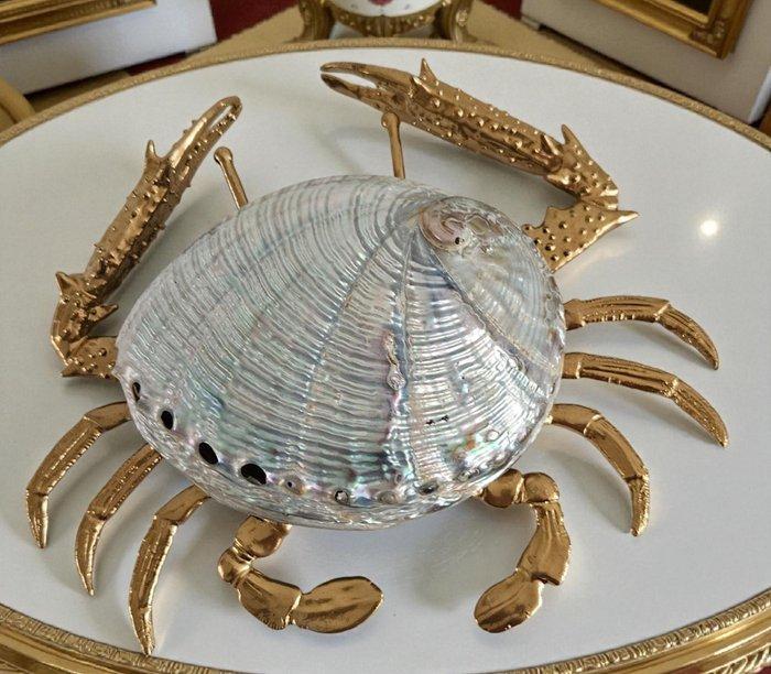 sculptuur, Krab, luxe zee-object - 5 cm - Zamak, Antiek en Kunst, Curiosa en Brocante