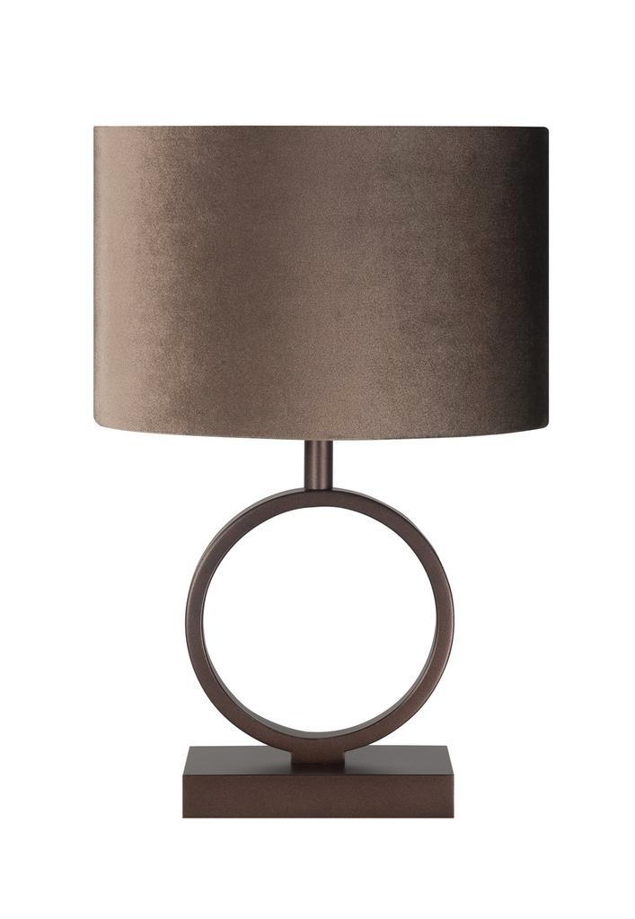 LED Tafellamp poot rond | Cacao | Siena | 37,5cm, Huis en Inrichting, Lampen | Tafellampen, Nieuw, Ophalen of Verzenden