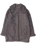 NIKE Mens Hooded Padded Coat UK 42/44 Large Grey Nylon, Verzenden, Nieuw