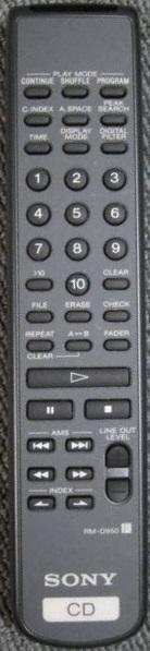 Afstandsbediening Sony rm-d950 CDP-XA50ES, Ophalen of Verzenden, Nieuw, Origineel