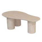 Salontafel Travertin Keramiek – Organisch Design 60,5x118 cm, Huis en Inrichting, Tafels | Salontafels, Ophalen, Nieuw