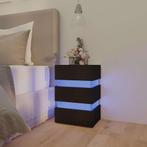 vidaXL 326846  Nachtkastje LED 45x35x67 cm bewerkt hout, Minder dan 45 cm, Verzenden, Nieuw, 55 tot 70 cm